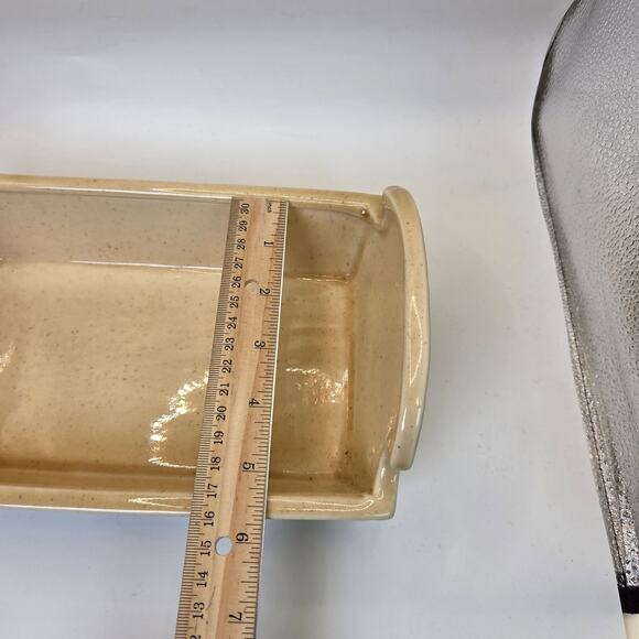 Metlox Poppytrail Rooster Bread Holder Vintage California Pottery Bread Tray - Picture 11 of 12